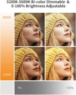 FKU 16 Inch LED Professional Photography Fill Light for Photo and Video with 7 Feet Tripod Stand Flash (White) - Image 5