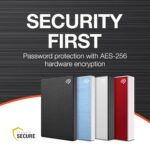 Seagate One Touch 4TB External HDD with Password Protection Space Gray, for Windows and Mac, with 3 yr Data Recovery Services, (STKZ4000404) - Image 6