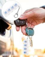 1pc Fidget Toys Adults, Keyboard Fidget Keychain Set, with Transparent and Blue Keycaps, Stress Relief Gadgets for Office School Home Use, Portable Fidget Toy for Focus Enhancement - Image 7