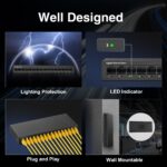 MokerLink 16 Port Gigabit Ethernet Switch, Fanless Metal Unmanaged Plug and Play Network Switch - Image 7