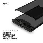 Dyazo 2.5" SATA to USB 3.0 External Hard Drive Enclosure | 7 MM and 9.5 MM Tool Free with Transparent Design | Support UASP Up to 5TB HDD/SSD Compatible with PC, Laptop and TV (Black) - Image 4