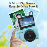 Bewinner 5K Digital Camera for Photography 75MP with Autofocus & Macro, 18X Zoom WiFi Vlogging Camera, 3" Flip Screen Mirrorless Travel Cameras - Image 4