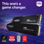 Crucial T700 1TB Gen5 NVMe M.2 SSD with heatsink - Up to 11,700 MB/s - DirectStorage Enabled - CT1000T700SSD5 - Gaming, Photography, Video Editing & Design - Internal Solid State Drive - Image 6