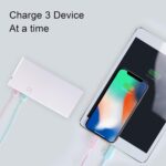 M5 10000mAh Power Bank with Triple USB Output Fast Charging Portable Charger for Mobile, Earbuds, Smartwatch, Tablet & Speaker – White - Image 7
