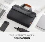 TARKAN 15.6 Inch Unisex Laptop Briefcase with Handle & Detachable Shoulder Strap For Office, Business Travel (Dark Grey) - Image 5