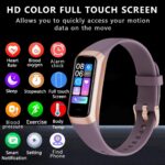 Fitness Tracker with Heart Rate/Blood Oxygen/Sleep Monitor, 20+ Sports Modes Smart Watches for Women/Men, Activity & Step Tracker Smart Watch for Android/iOS Phones (Bordeaux) - Image 3