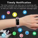 Fitness Tracker with Heart Rate/Blood Oxygen/Sleep Monitor, 20+ Sports Modes Smart Watches for Women/Men, Activity & Step Tracker Smart Watch for Android/iOS Phones (Bordeaux) - Image 7