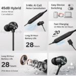 for OnePlus Z3 Neckband Bluetooth Durable Build Long Battery Earphone Buds (Wireless Z3) - Image 6