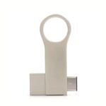 CleverlyGifted 128GB OTG USB Flash Drive, USB 2.0, Dual USB Type C,Metal USB Pendrive, 15mbps Speed, A Grade Quality Chips, Pendrive for Mobile, 1Pc - Image 3