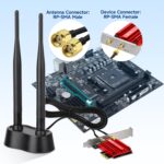 Eightwood 9dBi Dual Band WiFi Antenna 2.4GHz 5GHz RP-SMA WiFi Antennae Magnetic Base for PC Desktop Computer PCI PCIe WiFi Bluetooth Wireless Network Card WiFi 6 Router - Image 6