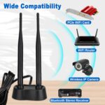 Eightwood 9dBi Dual Band WiFi Antenna 2.4GHz 5GHz RP-SMA WiFi Antennae Magnetic Base for PC Desktop Computer PCI PCIe WiFi Bluetooth Wireless Network Card WiFi 6 Router - Image 7