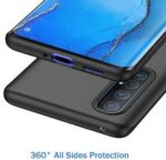 SKP Protective Cover Case | Rubberised Matte Soft Case| Jet Black (Ultra Slim Mobile Phone Case, Camera Protection Bump) for Oppo Reno 3 Pro - Image 3