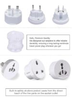 International Multipurpose Travel Adapter All in One | Universal Worldwide Power Plug Charger with Dual USB Ports for US, UK, EU, AUS, NZ, Asia & Europe Compact Portable Converter Smartphones - Image 4