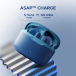 Boat Airdopes Ultra Plus, 50 H Battery, 4Mics ENx, ASAP Charge, Low Latency, Stream Ad Free Music via App Support, Bluetooth Earbuds, TWS Ear Buds Wireless Earphones with mic (Sporty Blue) - Image 6