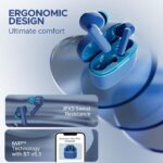 Boat Airdopes Ultra Plus, 50 H Battery, 4Mics ENx, ASAP Charge, Low Latency, Stream Ad Free Music via App Support, Bluetooth Earbuds, TWS Ear Buds Wireless Earphones with mic (Sporty Blue) - Image 8