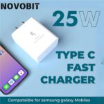 Original Charger 45w for Samsung Galaxy A26 5G, A36 5G, A37 5G, A56 5G, M36 5G, F36 5G, Z Fold 7 FE USB-C Power Delivery Super Fast Charging Wall Charger with Type-C Cable (White) - Image 4