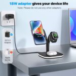 Dratal Mag-Safe Charger 3 in 1 Wireless Charging Station with LED and Adapter Desk Magnetic Charger for iOS 15,14,13,12 Pro Max/Pro/Mini/Plus, iOS Watch Ultra/SE/9/8/7/6/5/4, Airpods Pro 3 2 - Image 7