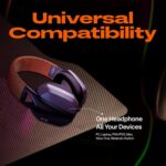 VERITY Sound Luxe Wireless Gaming Headset with Mic | 2.4G & Bluetooth Dual Mode | 50mm Drivers | 45+Hr Battery | Fast Charging Type-C | Lightweight for PC, PS & Mobile - Image 6