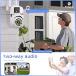 Pelupa | Mini 3MP Surveillance Wireless PTZ WiFi HD IP Camera | for Home Office Shop Indoor Outdoor Security Monitoring | Motion Detection | Night Vision | Two Way Audio - Image 5