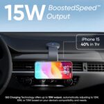 Ambrane 15W Qi-2 Car Dashboard Magnetic Wireless Car Charger for iPhone 16/16 Plus/16 Pro/16 Pro Max, 15/15 Pro/15 Pro Max, iPhone 14/14 Pro/14 Pro Max,Samsung & Device + Magnetic Ring (AerosynQ Dash) - Image 4