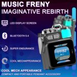Portable Small Bluetooth Speaker with Touch Screen/HD Sound/LED Lights/Wireless Stereo Pairing/BT5.4, All In One Wireless Mini Speaker for Outdoor/Travel/Home/Shower/Party/Beach/Camping/Hiking - Image 3