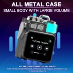 Portable Small Bluetooth Speaker with Touch Screen/HD Sound/LED Lights/Wireless Stereo Pairing/BT5.4, All In One Wireless Mini Speaker for Outdoor/Travel/Home/Shower/Party/Beach/Camping/Hiking - Image 4