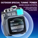 Portable Small Bluetooth Speaker with Touch Screen/HD Sound/LED Lights/Wireless Stereo Pairing/BT5.4, All In One Wireless Mini Speaker for Outdoor/Travel/Home/Shower/Party/Beach/Camping/Hiking - Image 5