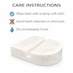 Natural White Marble Mobile Stand – Handcrafted Non-Slip Phone Holder for Desk, Bedside, Office – Elegant Smartphone Dock & Gift for Men, Women, Home & Office Décor. - Image 9