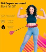 Smart Weighted Hula Hoop for Adults Weight Loss, Cardio Training Smart Weighted Hula Hoop Weight Loss 24 Detachable Knots Fitness & Massage (Pack of 1) - Image 5