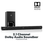 GOVO GoSurround 880 Dolby Digital | 240W Sound bar, 2.1 Channel Home Theatre, 6.5" subwoofer, HDMI, Opt, AUX, USB & Bluetooth, 3 Equalizer Modes, Stylish Remote & LED Display (Black) - Image 4