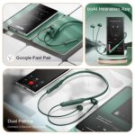 Boat Rockerz 255 Z Plus,AI-Enx Tech,Spatial Audio,50HRS Battery,Low Latency Mode,Fast Charge,App Support,IPX4,GFPS,BT V5.3,Bluetooth Neckband,Wireless with Mic in Ear Earphones (Pine Green) - Image 9