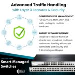 D-Link Systems 28-Port Gigabit SmartPro Stackable PoE/PoE+ Switch Including 4 10GbE SFP+ Ports (DGS-1510-28XMP) - Image 8