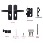 Godrej Mortise Lock I EuroProfile 60mm Cylinder | Double Throw Deadbolt | Common Keys | Reversible Latch | Matte Black Finish | Anti-Corrosion Brass Body | 5 Year Warranty - Image 7