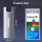 M.2 SATA NVMe SSD Enclosure SATA to USB HDD Enclosure with 2 in 1 USB Cable Tool-Free USB 3.2 Gen 2 10Gbps NVMe PCI M-Key/B+M Key, Aluminum External SSD Hard Drive Case Complies with UASP - Image 3
