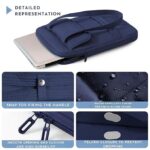 Laptop Carrying Bag With Shoulder Strap | Shockproof/Waterproof Laptop Case With Organizer Pockets | Business Laptop Bag For Work/Office/Travel | Padded Laptop Case (Pack of 1,Multicolor) - Image 3