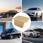 Yobbo Car Center Console Armrest Cover Pad Fashion PU Leather Car Armrest Cushion Fit for SUV, Auto Armrest Seat Box Cover with 2 Mobile Pockets, Ergonomic Comfort & Easy Install (Beige) - Image 9