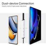 Bluetooth Neckband Compatible with Realme Buds Wireless 3 Quick Connect, Deep Bass & 40H Playback-White - Image 5