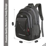 FIREHORSE Durable Laptop Backpack for Men & Women | Best for Office, School, College & Travel | Spacious & Sturdy with PU material | Water resistant | Padded Laptop compartment - Image 4