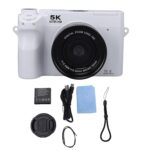 5K WiFi Digital Camera, 18x Zoom 75MP Dual Lens Vlogging Camera with 8 Modes, Flash & Microphone, for Selfie Home Photography (White) - Image 10