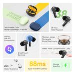 Original Wireless Earbuds for Realme T110 Bluetooth 5.4 with Rich Bass Sound, ENC Mic, Long Battery Backup & Smart Touch Controls (Black) - Image 6