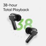 Original Wireless Earbuds for Realme T110 Bluetooth 5.4 with Rich Bass Sound, ENC Mic, Long Battery Backup & Smart Touch Controls (Black) - Image 8