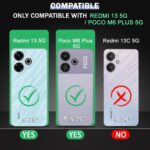 TheGiftKart Shockproof Crystal Clear Back Cover Case for Mi Redmi 13 5G / Poco M6 Plus 5G | 360 Degree Protection | Protective Design | Transparent Back Case for Redmi 13 5G (PC & TPU, Black Bumper) - Image 3