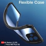TheGiftKart Shockproof Crystal Clear Back Cover Case for Mi Redmi 13 5G / Poco M6 Plus 5G | 360 Degree Protection | Protective Design | Transparent Back Case for Redmi 13 5G (PC & TPU, Black Bumper) - Image 7