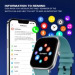 GameSir H9 Smartwatch – Big Display | Bluetooth Calling | Heart Rate & SpO2 Monitor | 100+ Sports Modes | Long Battery | IP68 Waterproof | TFT Display | Design for Men & Women (Sky Blue) - Image 7