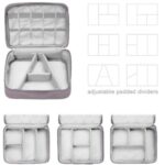 DEVADITYA Electronics Gadget/Accessories Organizer Bag, Universal Travel Bag for Cables, Power Bank, Adapter and More. Adjustable Size Fits Pads, Hard Disk, Camera Battery and Many More - Image 4