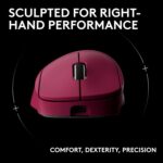 Logitech G PRO X Superlight 2 DEX Lightspeed Wireless Gaming Mouse, 60g Pro-Grade Lightweight Mouse with 5 Programmable Buttons, 44k DPI Sensor, USB-C Charging, for PC/Mac - Magenta - Image 3