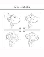 Universal Wall Mount Holder for Smart Speaker Small Shelf Stand Compatible with Google Home Mini/ Home pod Mini/ Google WiFi/ Nest WiFi/ eero 6 mesh WiFi System /Security Camera (White) - Image 7