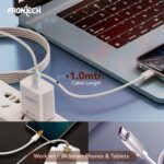 Frontech 44W Flash Charger | USB to Type-C Fast Charging | Smart Chip Protection | 1M Type-C Cable Included | Universal Compatibility (MCH-0027) - Image 5
