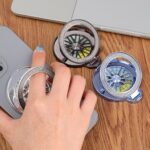 Rotating Mobile Phone Ring Holder & Stand with 360° Spinner | Stress Relief Finger Grip | Universal Adhesive Phone Holder for All Smartphones (Black) - Image 5