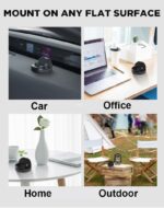 Universal 360° Car Mobile Holder Non-Slip Dashboard Silicone Phone Mount, Adjustable for Landscape/Portrait View, Compatible with All Smartphones (Black) - Image 4